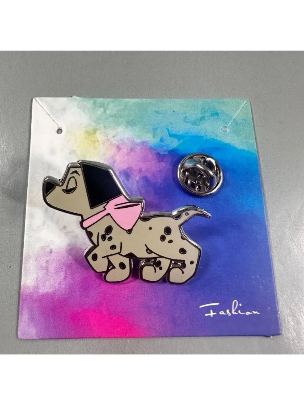 Dalmatian 101 Puppy Dog Lapel Pin Bow Accessories Brooch Badge Jewelry Pin